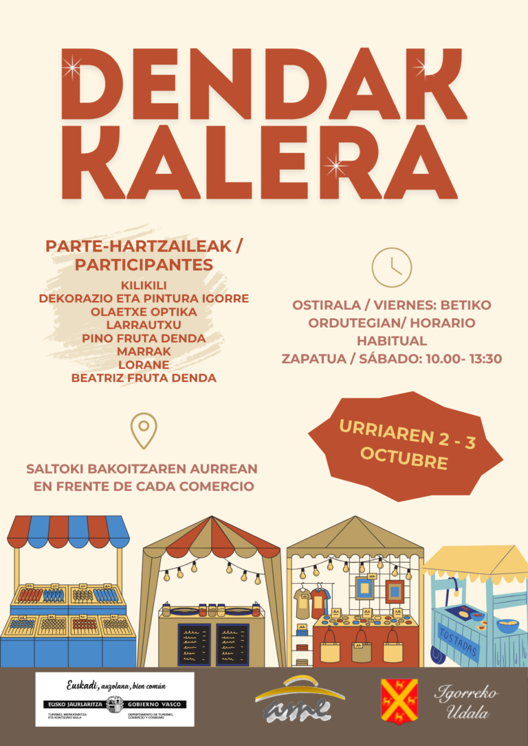 Dendak Kalera ekimena urriaren 2an eta 3an ospatuko da Igorren